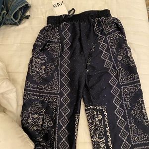 Zara xs satin pants